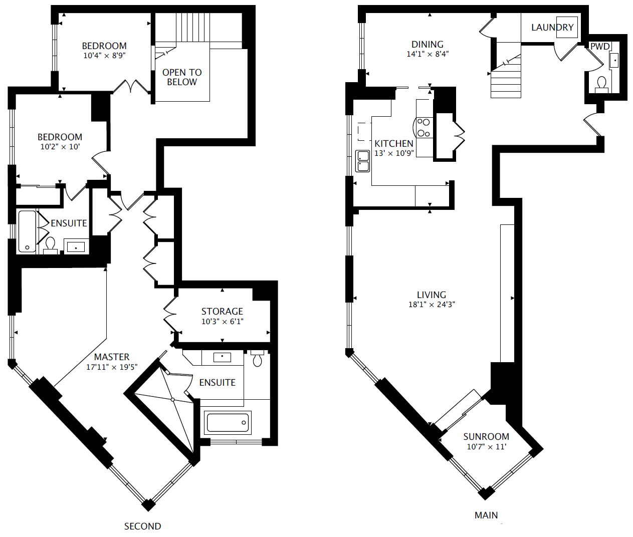 PH5 44 St. Joseph St 3 Bedroom Penthouse Regent Park