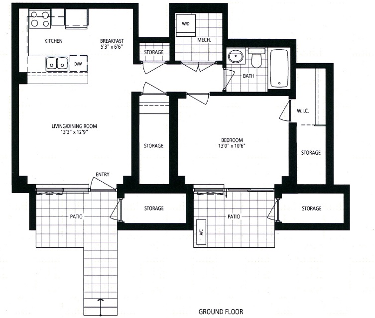 24 Cole St Floorplan - One Park West Townhomes - Regent Park Toronto