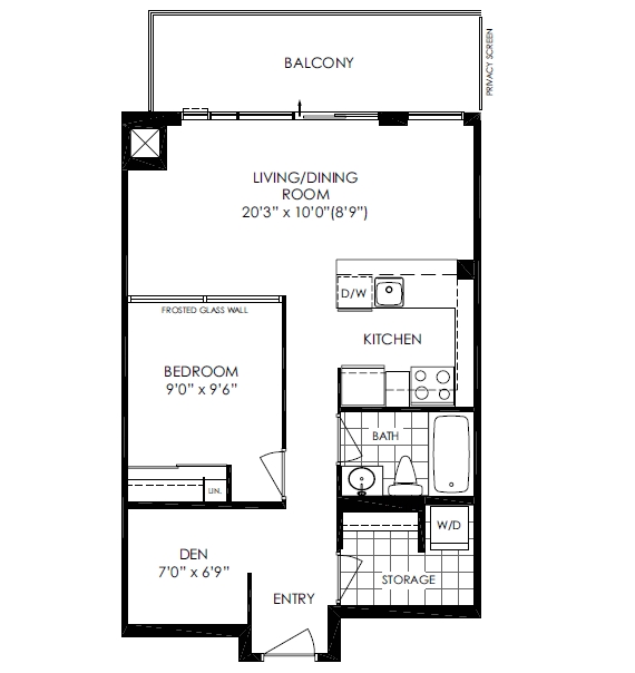 516 - 25 Cole St - Floor Plan