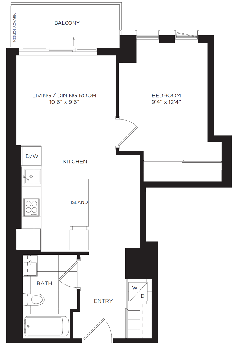 2104 - 170 Sumach St - Floorplan