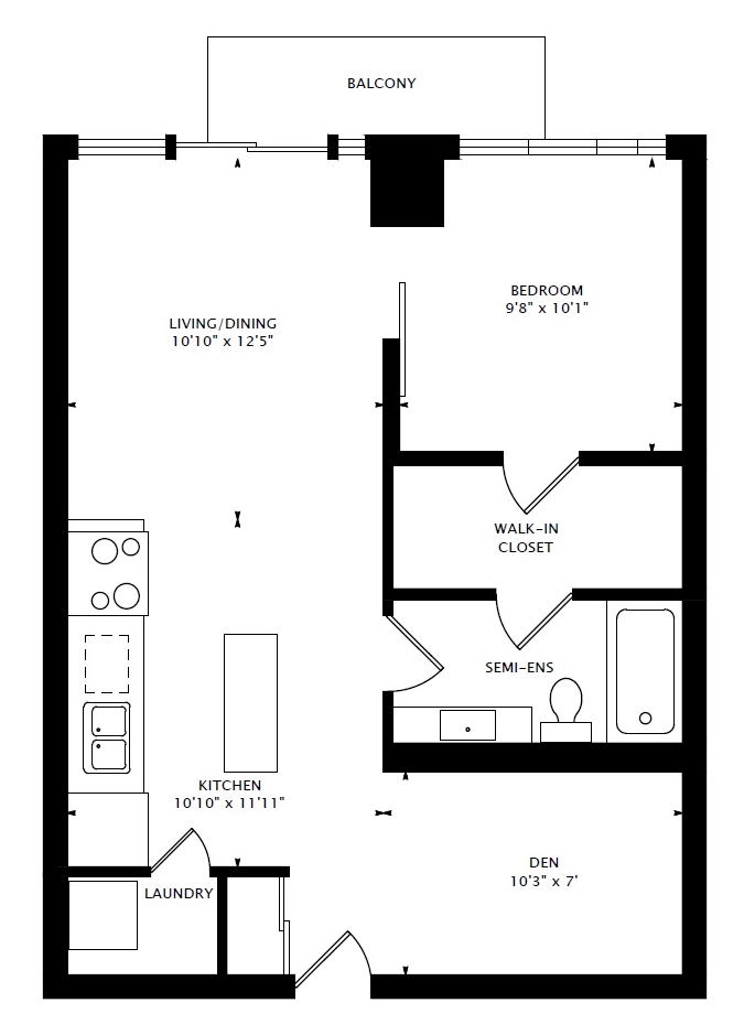 1206 - 126 Simcoe St - Floorplan