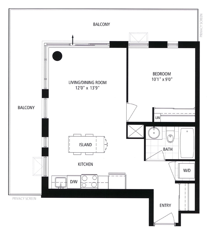 1105 - 260 Sackville St - Floorplan - 800px