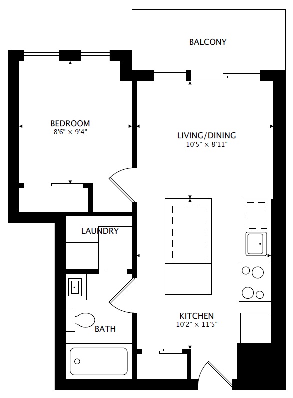 2410 - 170 Sumach St - Floorplan - Large