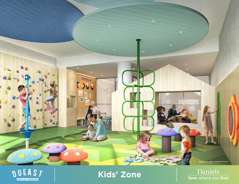 DuEast Condos in Regent Park by Daniels - Condo Amenities - Kids Zone - RegentParkLife.com