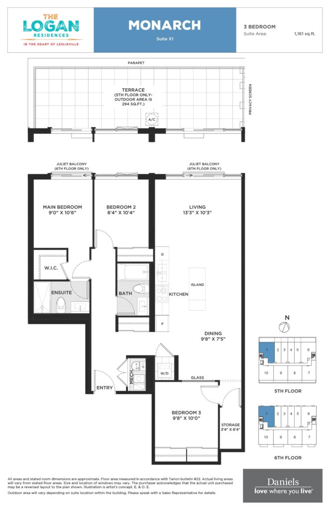 The-Logan-Residences-By-Daniels-Leslieville-Toronto-Regent-Park-Life-Team-Floorplan-3-Bedroom