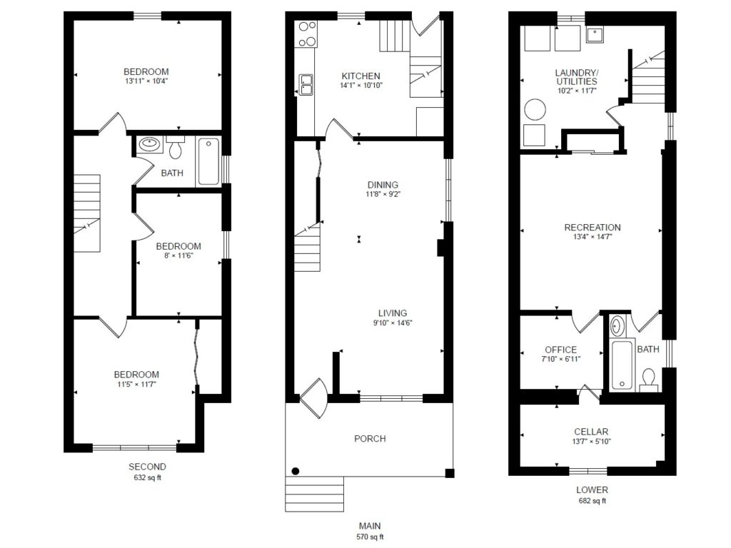 542 Roxton Rd Toronto - Floorplan - 640x480