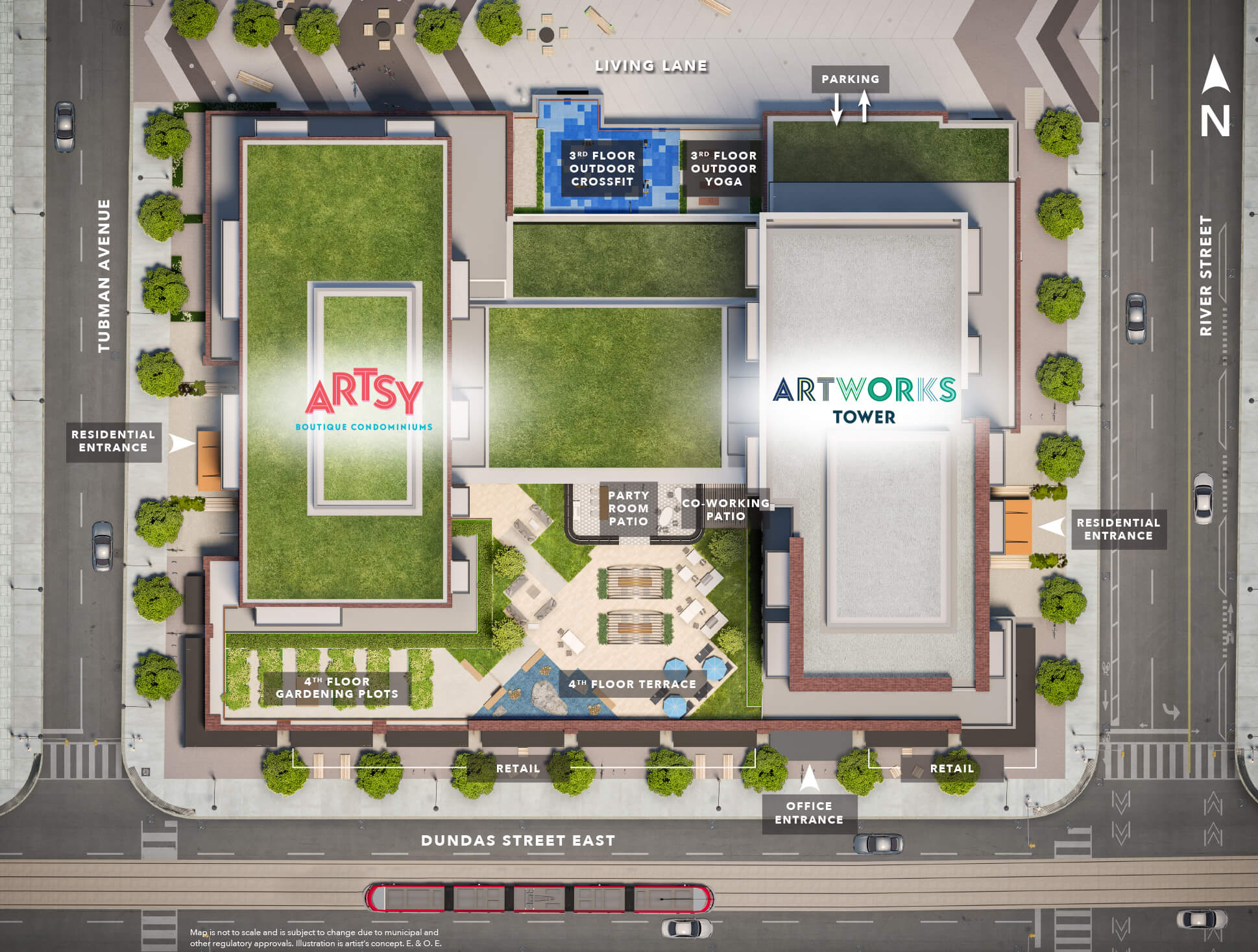 Arsty Boutique Condominiums by Daniels - Site Plan - Regent Park Life Team