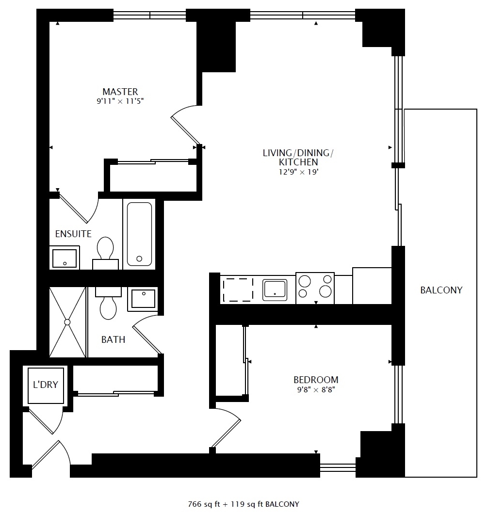 1403 - 225 Sackville St - Floorplan - Large